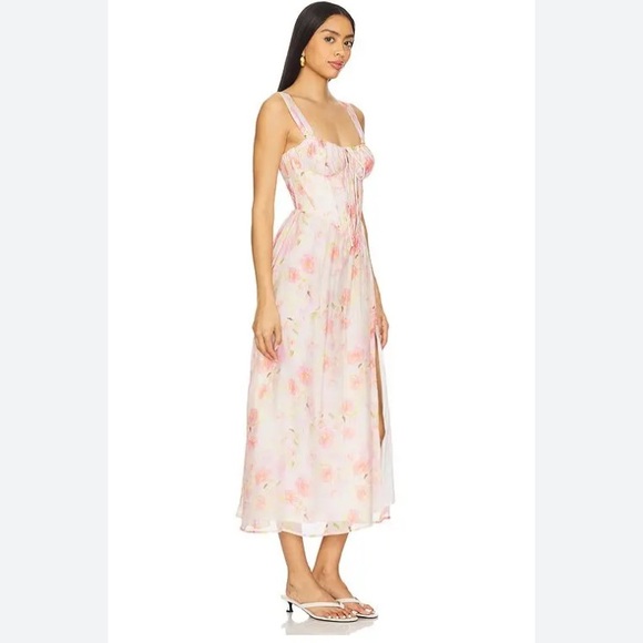Bardot Dresses & Skirts - Bardot Pink Floral Maxi Dress